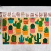 Juvale Natural Coco Coir Door Mat with Cactus Design for Outside, Entryway, 17 x 30 Inch Welcome Rug for Front Door, Porch - 2 of 4