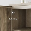 VYNXARIA Vintage Sideboard Buffet Cabinet with 4 doors offers ample storage, perfect for kitchens and dining areas. - 3 of 4