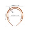 Unique Bargains Women's Classic Fashion Frosted Wavy Hairband 3.74" ID 1 Pc - 3 of 4