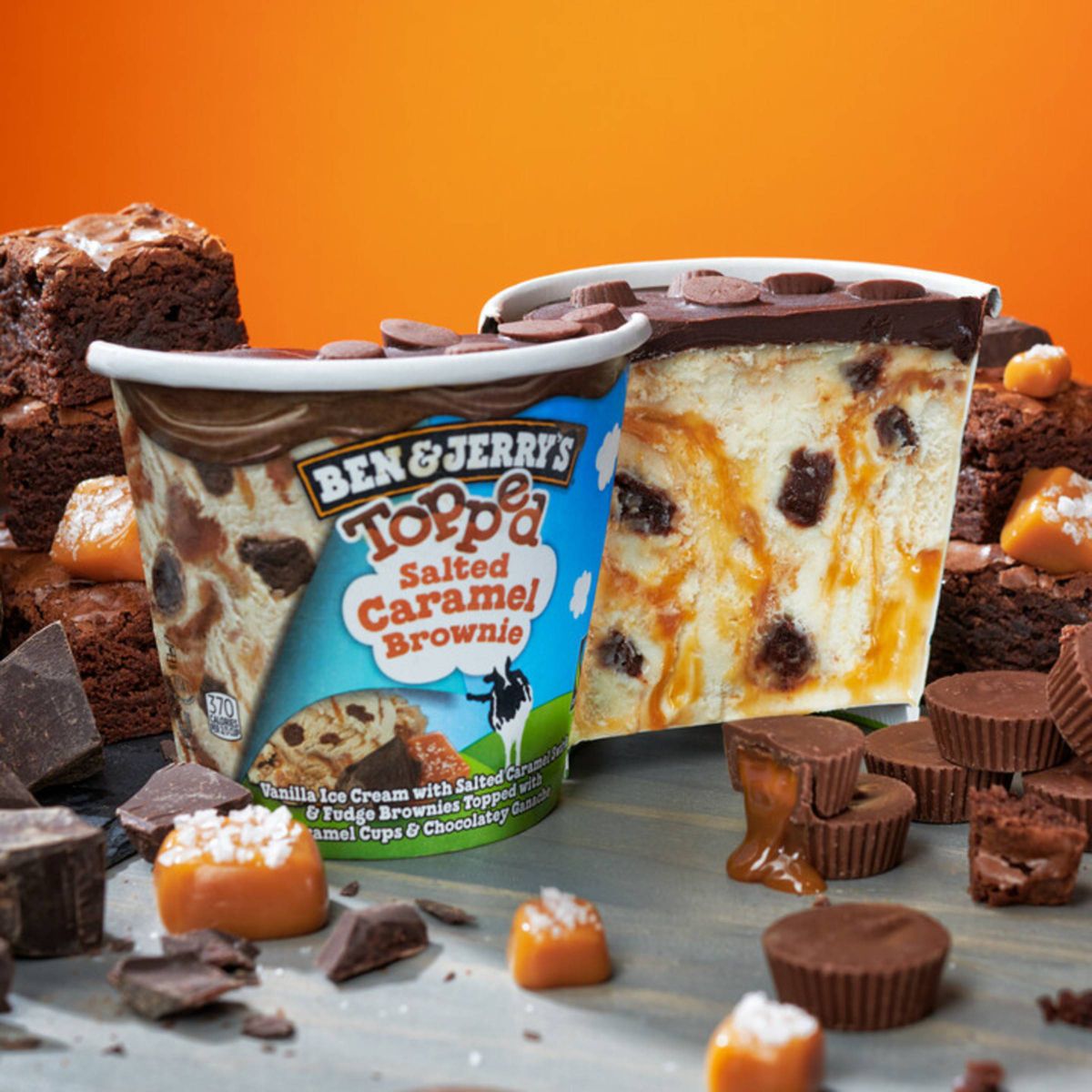Ben & Jerry's Topped Salted Caramel Brownie Ice Cream - 1pt: Fair Trade Certified - thumbnail 5