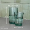 Rosendahl Grand Cru Recycled Glass Tumbler Set (Set of 6) - 4 x 8.8 Oz, 2 x 12.2 Oz - Lead-Free, Dishwasher Safe, Elegant Clear Glass Drinkware, Green - 3 of 4