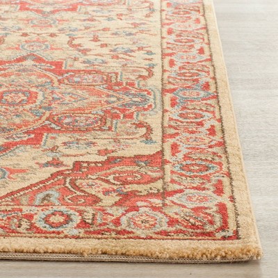 Safavieh Mahal Red and Natural Synthetic Area Rug