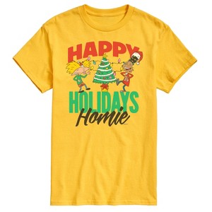 Men's - Hey Arnold! - Holiday Homies Short Sleeve Graphic T-Shirt - 1 of 4