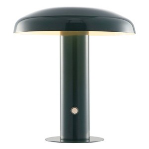 JONATHAN Y Suillius 11" Bohemian Rechargeable/Cordless Iron Integrated (Includes LED Light Bulb) Mushroom Table Lamp - 1 of 4
