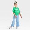 Girls' 'St. Patrick's Day Icons' Crewneck Pullover Fleece Sweatshirt - Cat & Jack™ Bright Green - image 4 of 4