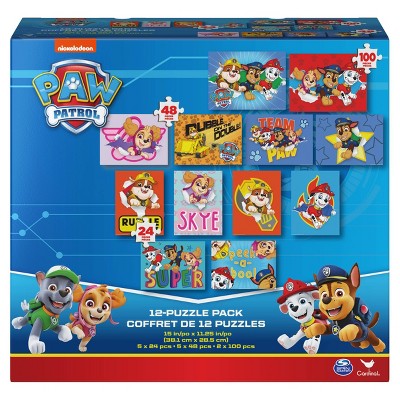 Nickelodeon: Paw Patrol Puzzle Set 12pk Target