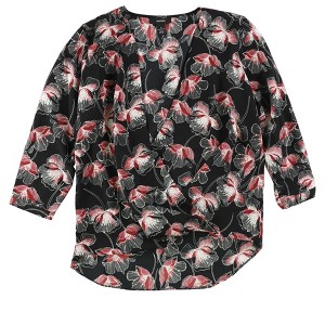 Alfani Womens Printed Floral Knit Blouse - 1 of 1