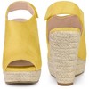 Perphy Women's Slingback Platform Heels Espadrille Wedges Sandals - 2 of 3