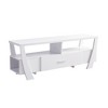 60" Wood Contemporary TV Stand with Four Shelves and One Drawer for Living Room and Bedroom - 4 of 4