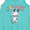 Girls' - Peanuts - Snoopy Sketchy Graphic Sleeveless Aline Dress - 2 of 4