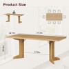 71" Large Dining Table for 6 to 8 People, Modern Dinner Table with Unique Wooden Legs, Rectangle Dining Table for Kitchen, Dining Room & Living Room - 2 of 4