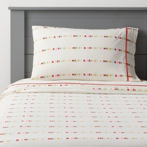 Merry and Bright Kids' Cotton Sheet Set - Pillowfort™ - 1 of 4