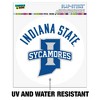 Indiana State University Sycamores Automotive Car Window Locker Circle Bumper Sticker - 2 of 4