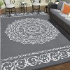 Reversible Outdoor Rug - Stain-Resistant, Easy-Clean Camping Mat for Porch, Deck, Beach & Garden - 2 of 4