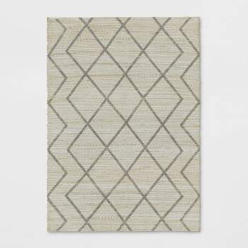 Kagen Printed Woven Geometric Rug Ivory - Project 62™