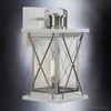 Urban Ambiance Luxury Colonial Outdoor Wall Light,  13"H x 6.5"W,  Stainless Steel Finish, UHP1222 - 4 of 4
