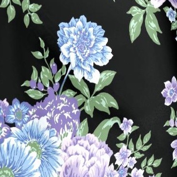black floral