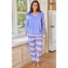 ADR Women's PJ Set, Fleece Pajama Pants & Top, Cozy PJs for, Lady Pajamas - 3 of 4