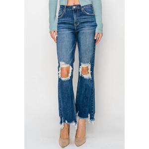 Women's High Rise Straight Crop Jean - RISEN - 1 of 4