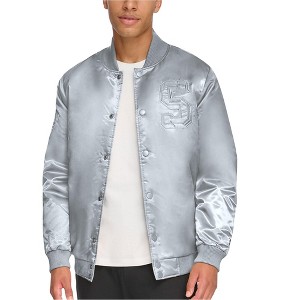 STARTER Mens Classic Fit Tonal Satin Bomber Jacket - 1 of 1