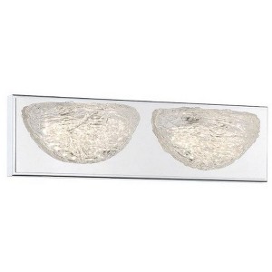George Kovacs Lighting Modern Ice 2 - Light Vanity in  Chrome - 1 of 1