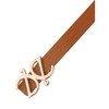INSPIRE CHIC Women Reversible Faux Leather 0.7" Width Jacquard with Gold Buckle Belts 1Pc - 2 of 4