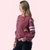 Women's Football Sequin Sweatshirt - White Birch L - 3 of 3