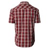 Gioberti Men's Western Cowboy Short Sleeve Shirt with Snap Buttons - 2 of 2