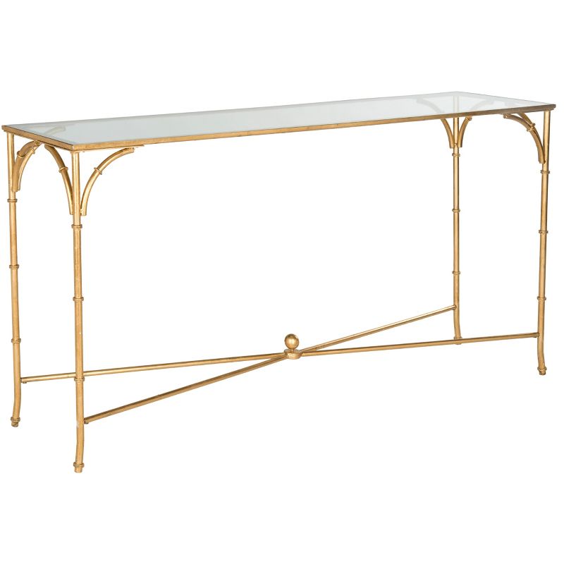 Maurice Console Table - Gold/Glass - Safavieh., 3 of 5