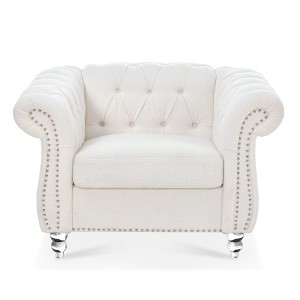 TiramisuBest 1 Seater Sofa For Living Room,Black - 1 of 4