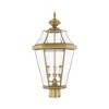 Livex Lighting Georgetown 3 - Light Post Light in  Antique Brass - 3 of 4