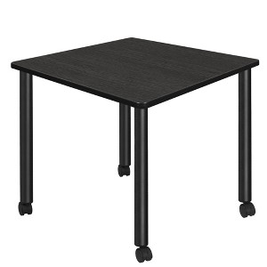 Kee Square Breakroom Dining Table with Mobile Legs - Regency - 1 of 4