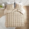 Kumasinova 2/3 PCS Velvet Comforter Set,Quilt Set with Comforter&Sham,Bedding Set with 3D Puff Stitching,Machine Washable - 2 of 4
