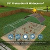 Large Walk-in Chicken Coop with Run for Backyard, 20 x 9.8 ft Metal Poultry Cage with Waterproof Cover, Dome Roof Hen House for Chickens/Ducks/Rabbits - 3 of 4
