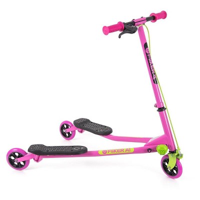 pink and purple scooter