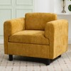 KTMBDW Mid Century Modern Accent Chair, Fabric Chairs for Living Room Upholstered Armchair with Arms for Bedroom, Apartment, Studio, Office - 3 of 4