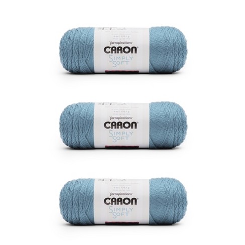 Caron Simply Soft Cobalt Blue Yarn - 3 Pack of 170g/6oz - Acrylic - 4 Medium (Worsted) - 315 Yards - Knitting, Crocheting & Crafts