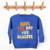The Juniper Shop SmileyWorld Have The Day You Deserve Groovy Toddler Sweatshirt - 2 of 4