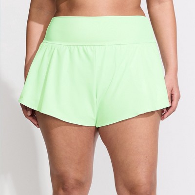 Lands' End Women's 3" Pinchless Flutter Swim Short with Panty
