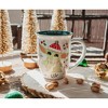 Silver Buffalo Star Wars: The Mandalorian Grogu Holiday Icons Wide Rim Ceramic Mug | 16 Ounces - 3 of 4