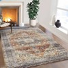Luxury Pearl Velvet Persian Flower Rug, Foldable & Washable, Non-Slip, Kid & Pet Friendly, Durable Edges for Busy Areas - 3 of 4