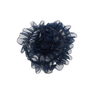 Unique Bargains Ribbon with Lace Trim & Crinkle Satin Polyester 35.83"x0.98" 1 Pc - 1 of 3