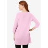 Woman Within Plus Size Perfect Three-Quarter-Sleeve Scoopneck Tunic - 3 of 4