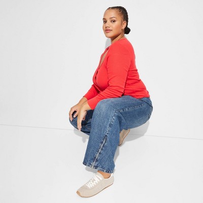 Women's Low-Rise Barrel Jeans - Wild Fable™