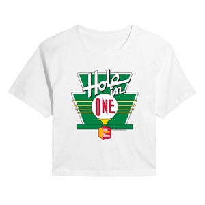 Women's - Price is Right - HOLE IN ONE Cropped Graphic T-Shirt - 1 of 4