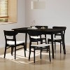 Christopher Knight Home 5pc Bryner Upholstered Dining Set Black/Light Beige - 2 of 4