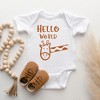 The Juniper Shop Hello World Giraffe Baby Bodysuit - 2 of 2