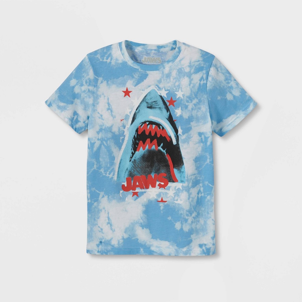 Size M / Boys' JAWS Americana Short Sleeve Graphic T-Shirt - Blue M