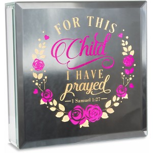 Pavilion Gift Company - Child - 6" Lit-Mirrored Plaque - Wall Sign Panels - 1 of 4