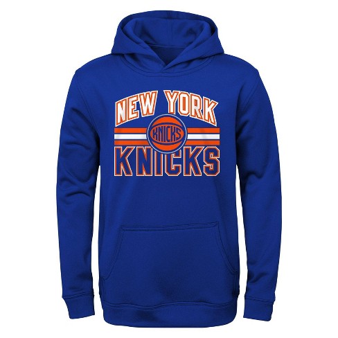 Nba New York Knicks Youth Poly Hooded Sweatshirt : Target